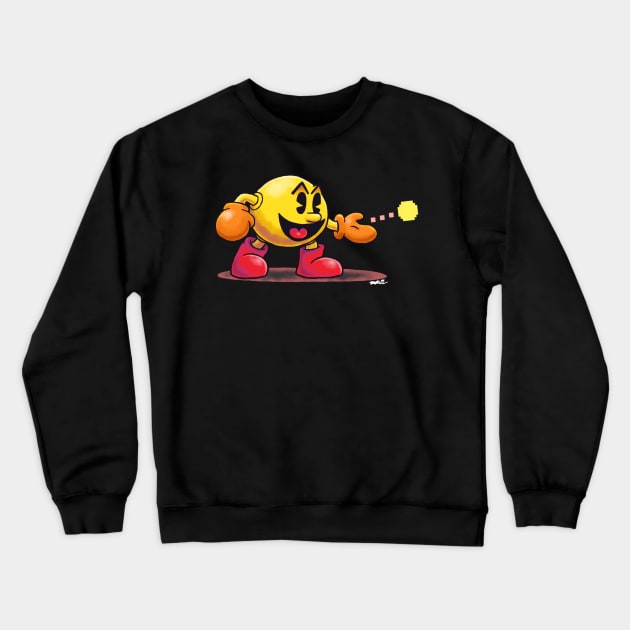 PAC-MAN {Paper Jam} Crewneck Sweatshirt by Mast3r_Rainb0w